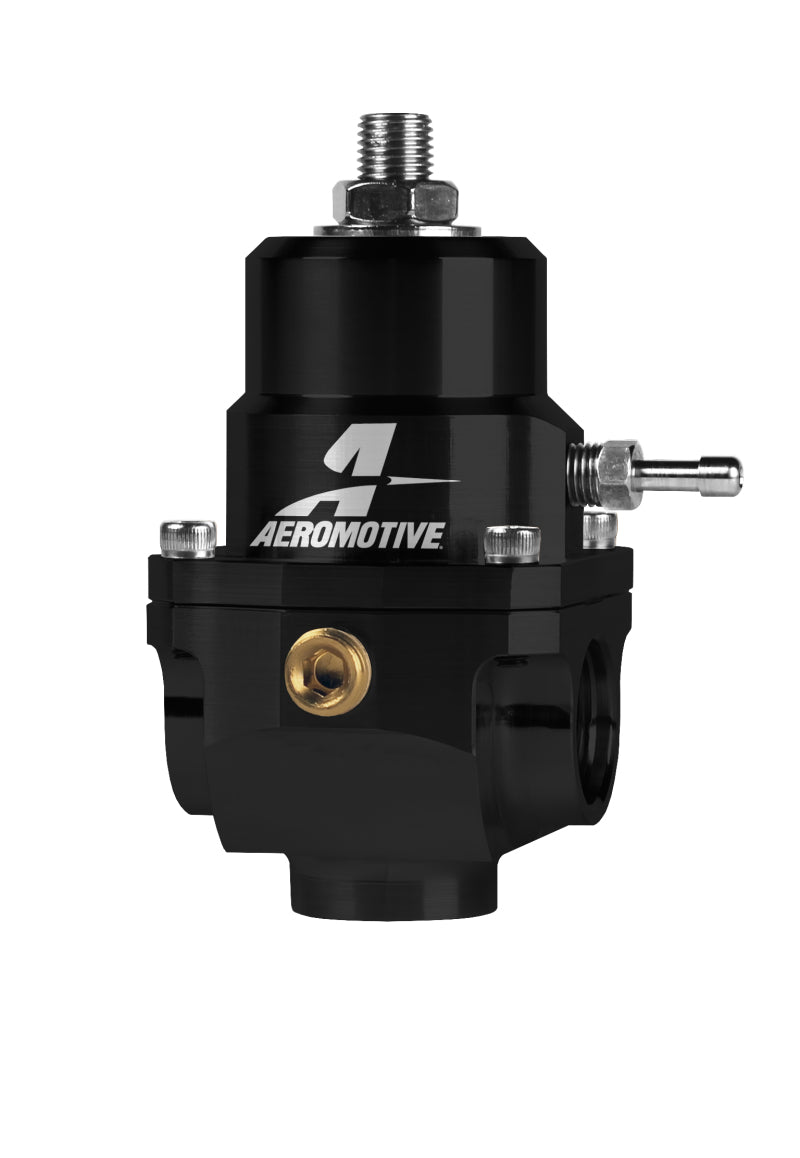 Aeromotive Adjustable Regulator - 35-75PSI - .188 Valve - (2) -08 Inlets/-08 Return - Blais Performance Parts