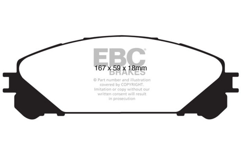 EBC 10+ Lexus RX350 3.5 (Japan) Greenstuff Front Brake Pads - Blais Performance Parts