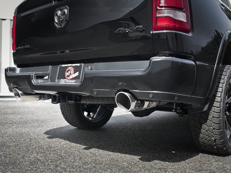 aFe Gemini XV 3in 304 SS Cat-Back Exhaust 19-21 Ram 1500 V8 5.7L Hemi w/ Polish Tips - Blais Performance Parts