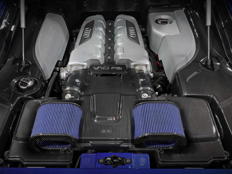 aFe 15-21 Lamborghini Huracan V10-5.2L Track Series Intake System w/ Pro 5R Filter - Blais Performance Parts