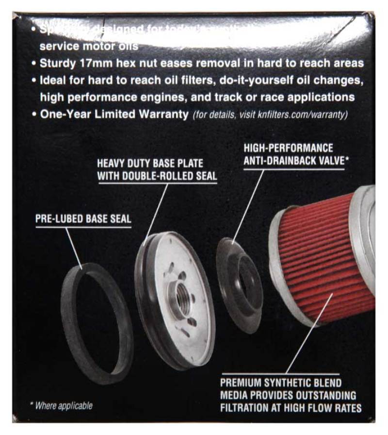 K&N BMW 3.031in OD x 3.531in H Oil Filter - Blais Performance Parts