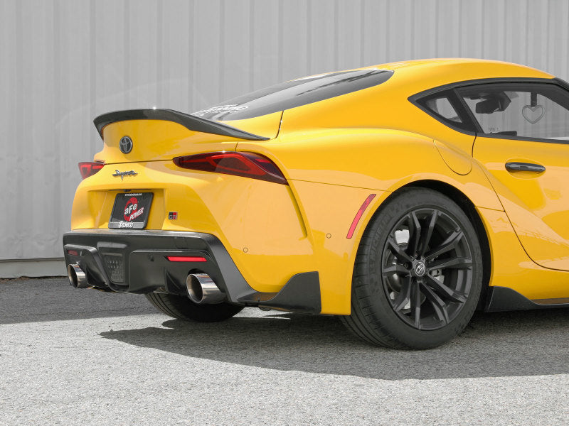 aFe POWER Takeda 2021 Toyota Supra 2.0L (t) 2.5in-3in 304 SS CB Exhaust w/ Polished Tips - Blais Performance Parts