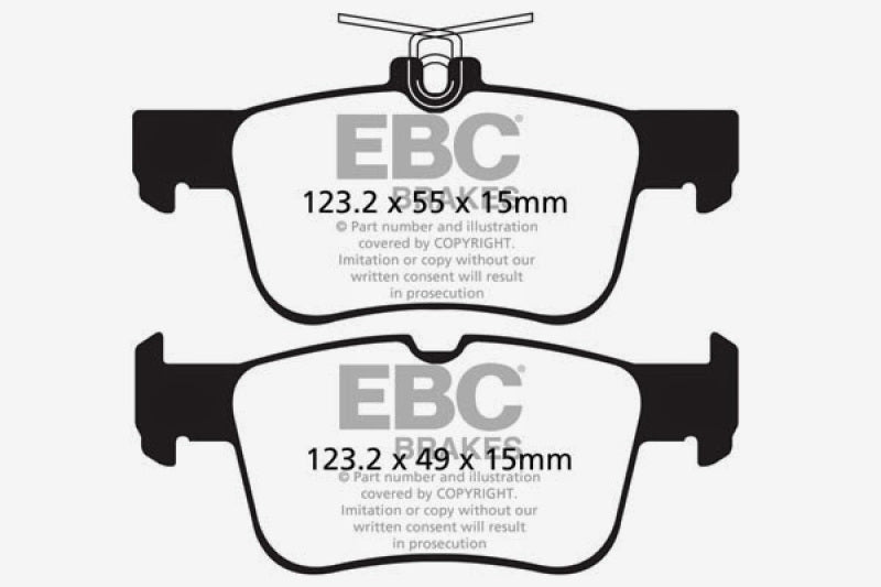 EBC 13+ Ford Fusion 1.6 Turbo Yellowstuff Rear Brake Pads - Blais Performance Parts