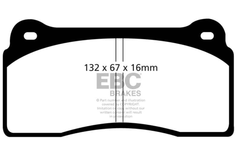 EBC 99-03 Aston Martin DB7 5.9 Redstuff Front Brake Pads - Blais Performance Parts