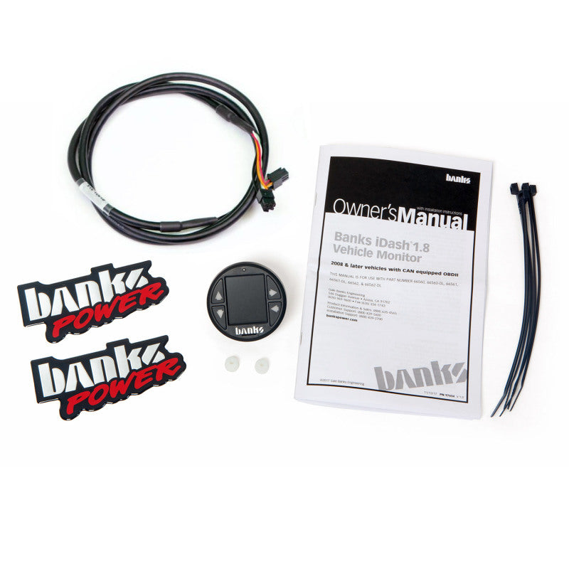 Banks Power 2008+ Universal CAN Bus iDash 1.8 Super Gauge - For Use w/ PedalMonster - Blais Performance Parts