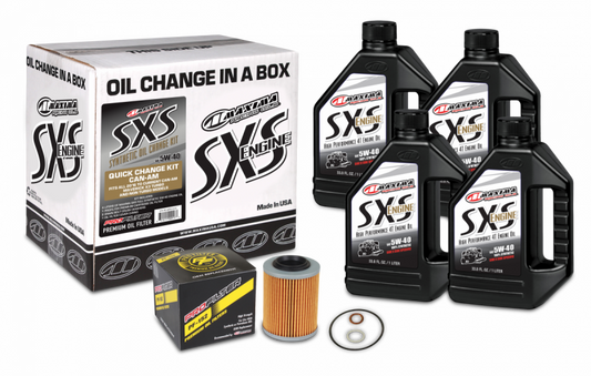 Maxima SXS Can-Am Oil Change Kit 5W-40 Full-Synthetic Maverick X3 - Blais Performance Parts