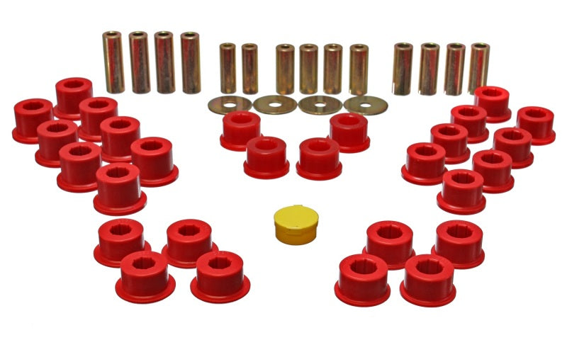 Energy Suspension 90-97 Mazda Miata Red Rear Control Arm Bushing Set - Blais Performance Parts