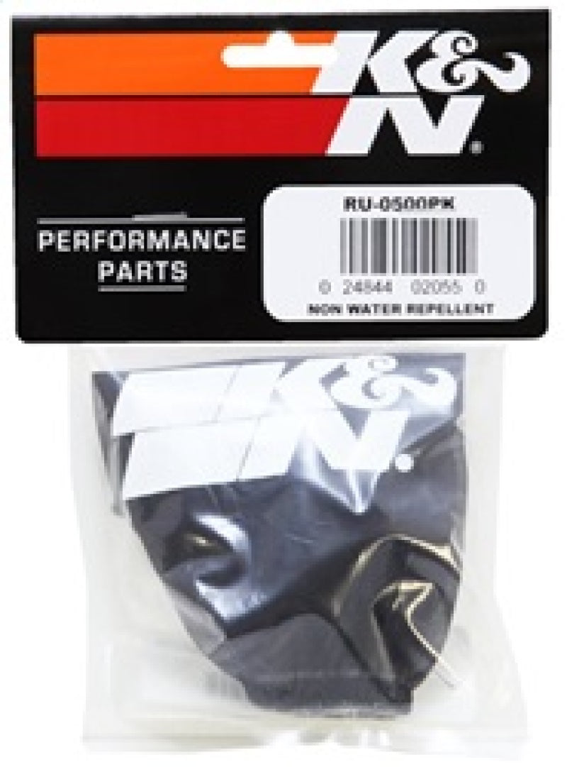 K&N Precharger Air Filter Wrap Black 4in Height 3.5in Inside Diameter - Blais Performance Parts