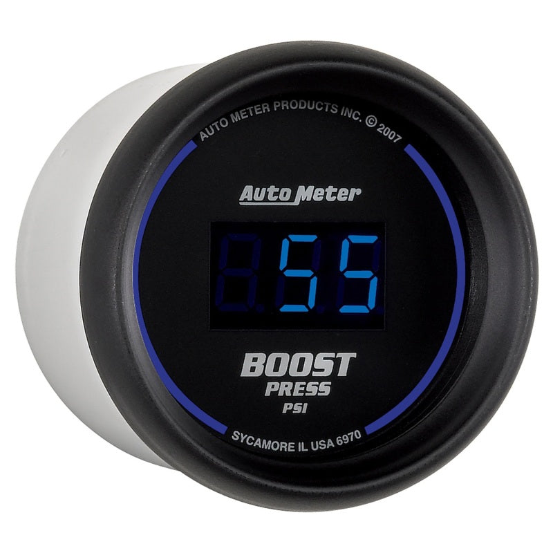 Autometer Cobalt Digital 52mm Digital 5-60 PSI Boost Gauge - Blais Performance Parts