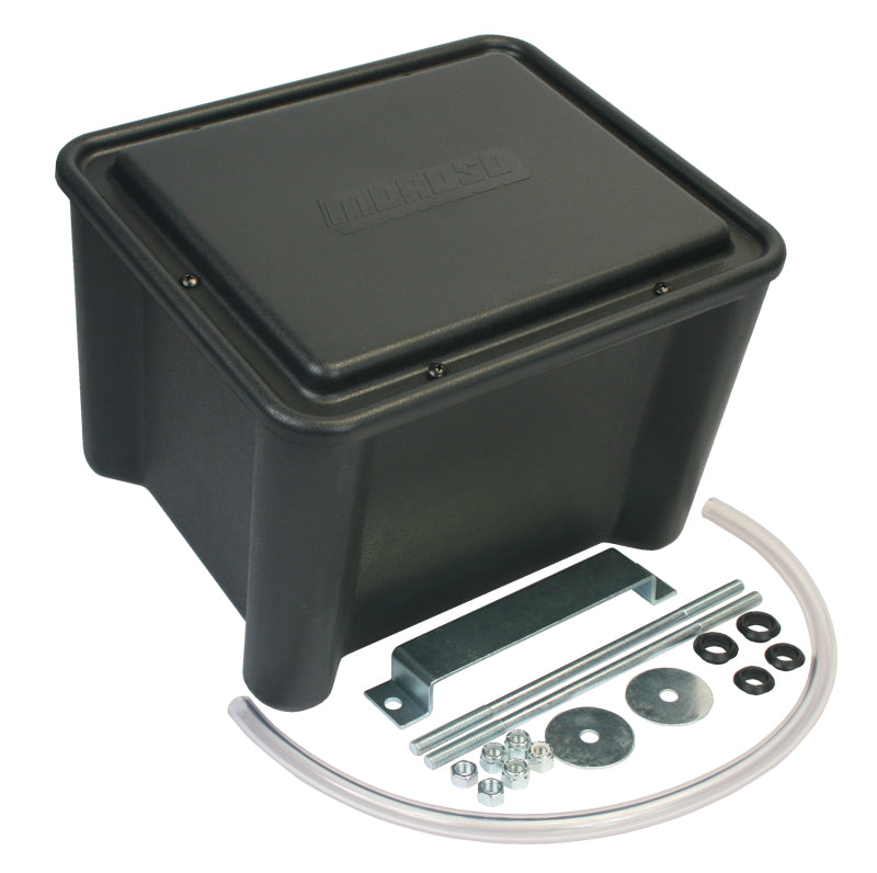 Moroso Sealed Battery Box Black w/Mounting Hardware - Black - Blais Performance Parts