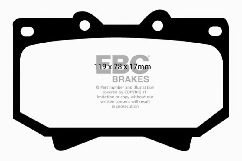 EBC 98-07 Lexus LX470 4.7 Greenstuff Front Brake Pads - Blais Performance Parts