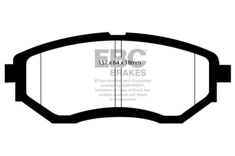 EBC 13+ Subaru Forester 2.0 Turbo Greenstuff Front Brake Pads - Blais Performance Parts