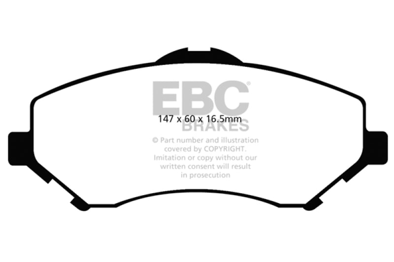 EBC 08-11 Chrysler Town & Country 3.3 Ultimax2 Front Brake Pads - Blais Performance Parts