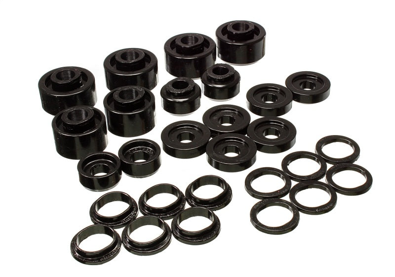 Energy Suspension 99-07 Ford F-250/F-350 SD 2/4WD Crew Cab Body Mount Set - Black - Blais Performance Parts