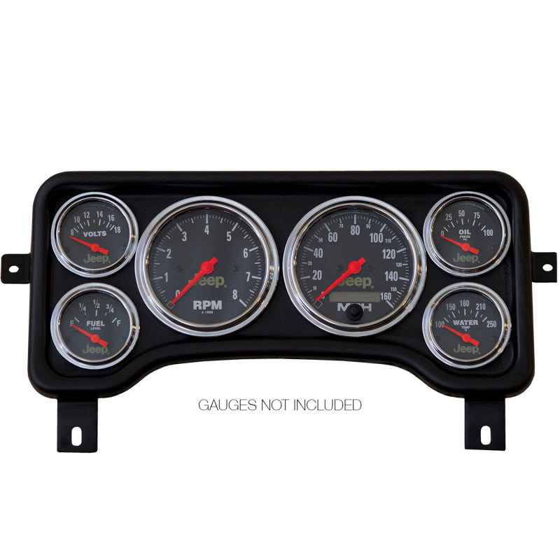 Autometer Jeep TJ/XJ Direct Fit Dash Panel 6 Gauge 3 3/8in x2 / 2 1/16in x4 - Blais Performance Parts