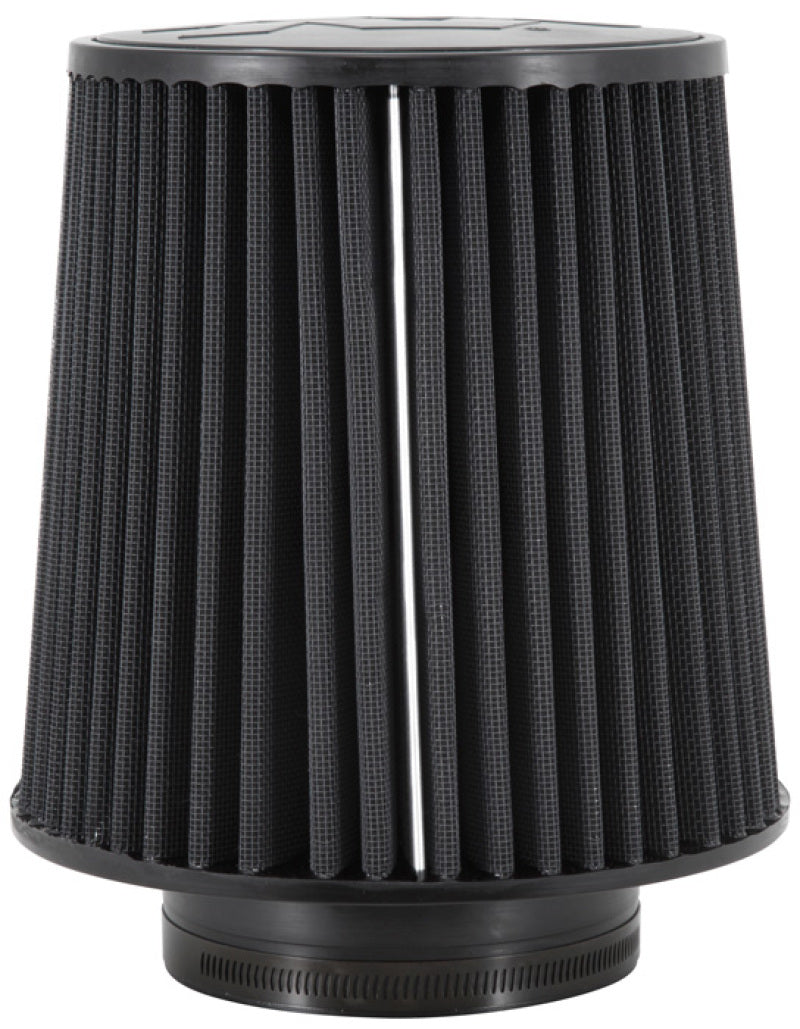 K&N Universal Rubber Filter-Round Tapered 4.5in Flange ID x 8in Base OD x 6.625in Top OD x 8in H - Blais Performance Parts