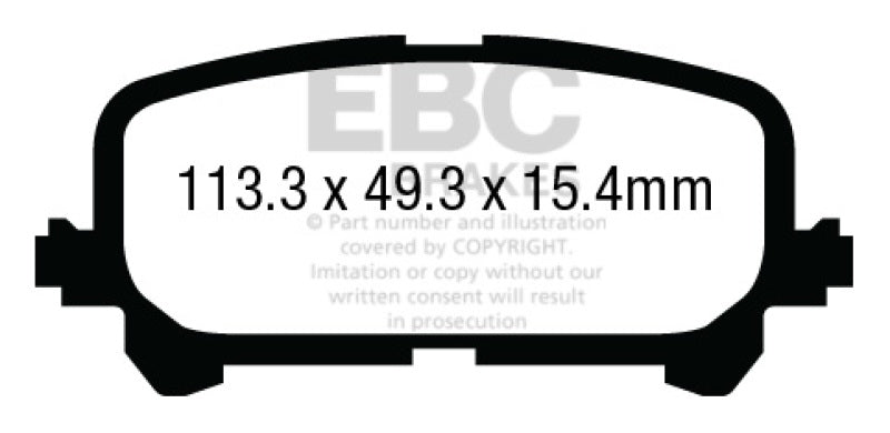 EBC 14+ Acura MDX 3.5 Greenstuff Rear Brake Pads - Blais Performance Parts