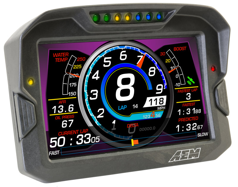 AEM CD-7 Non Logging GPS Enabled Race Dash Carbon Fiber Digital Display w/o VDM (CAN Input Only) - Blais Performance Parts