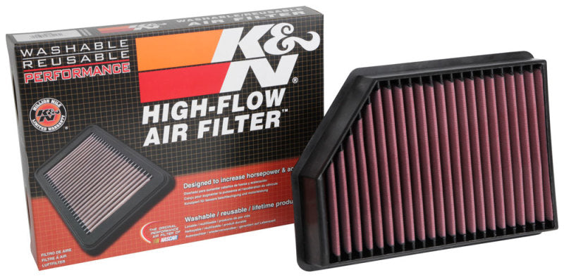 K&N 2020 Chevrolet Silverado 2500/3500 6.6L Diesel Drop In Replacement Air Filter - Blais Performance Parts