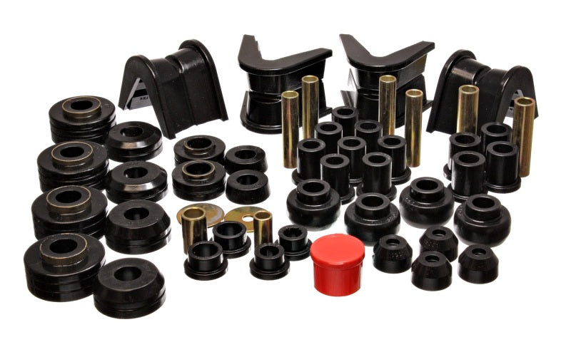 Energy Suspension 73-79 Ford F-150 Pickup 4WD Black Hyper-flex Master Bushing Set - Blais Performance Parts