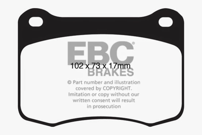 EBC 08+ Lexus IS-F 5.0 Yellowstuff Rear Brake Pads - Blais Performance Parts