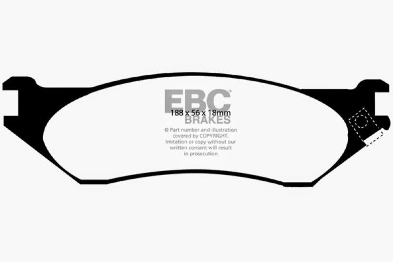 EBC 04-06 Dodge Durango 3.7 Greenstuff Front Brake Pads - Blais Performance Parts